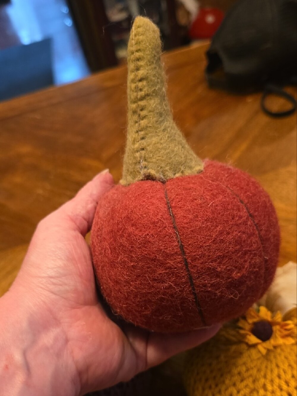 Handcrafted Knit Fall Pumpkin Décor - Multi-Color Set - Picture 6 of 6